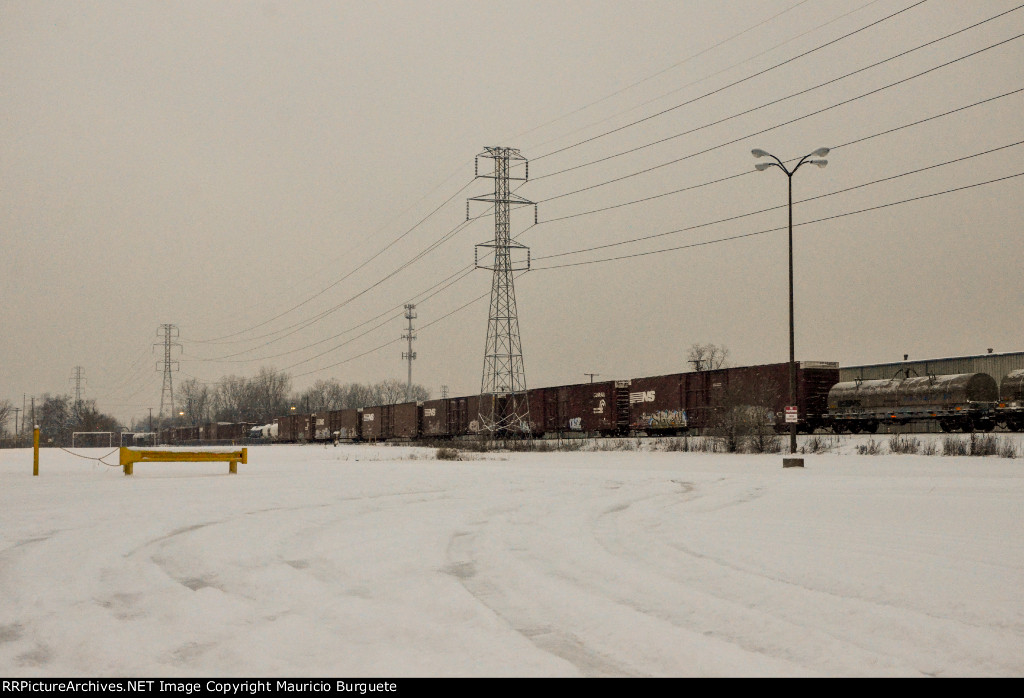 Train arriving to Oakwood yard